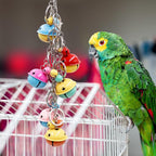 Oooct Bird Swing Bells Toys, Colorful Parrot Metal Bells, Hanging Bird Chewing - Image 3