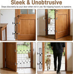 Retractable Dog Gate for Front Door 35.4" Wide 30.7" Tall Automatic Retractable - Image 3