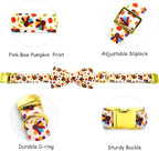 Thanksgiving Dog Collar, Turkey Dogs Collars Bow Tie Pet Collar Adjustable Pet - Image 2