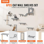 VEVOR Wall Mounted Cat Shelves, Perches - Image 2