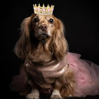 Abbylike Pet Rhinestone King Crown, Queen Crown - Image 4