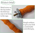 kathson 10PCS Bird Perch Parrot Stand Cage Accessories Natural Wooden Stick Paw - Image 4