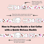 2 Pack Cotton Breakaway Cat Collars Set - Image 3