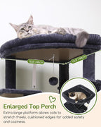 Globlazer Heavy Duty Cat Tree, 74in Sturdy Cat Tower - Image 2