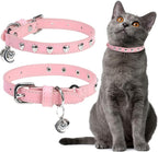 EXPAWLORER Leather Cat Collar for Girl Boy Valentine's Day by EXPAWLORER