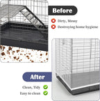 2Pcs Bird Cage Seed Catcher, Soft Airy Bird Cage Net Guard Net Cover Stretchy - Image 4