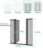 51" Extra Tall Cat Gate for Doorway Auto Close Encrypted Cat Gate 28.5"-48.7" - Image 3