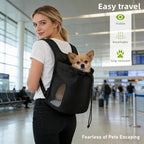 Dog Front Carrier Backpack, Ventilated Mesh Puppy Back Pack - Image 6