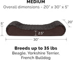 Furhaven Replacement Dog Bed Cover Ultra Plush Faux Fur & Suede Contour Luxe - Image 3
