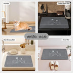 Le courant Dog Bowl Mats, Cat Feeding Mat, Non-Slip Super Absorbent, No Stains - Image 4