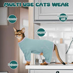 Cat Pajamas for Cats Only, Sticky Hair Cat Clothes, Sphynx Hairless Cats Sweater - Image 6