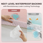 OhGeni 100% Waterproof Mattress Protector, Queen Size Mattress Soft Pad - Image 3