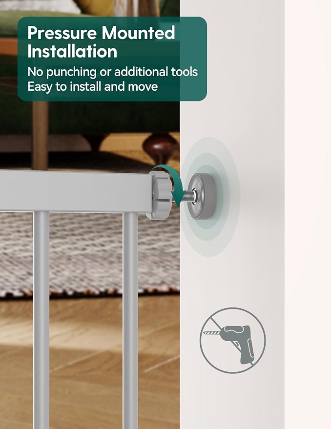 Babelio 29-48" Extra Wide Baby Gate - Image 9