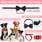 KOOLMOX Light Blue Dog Bow Tie, 2 Pack - Image 2