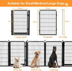 Dog Fence Indoor Pens Outside, Portable Outdoor Dog Playpen 40" H 10 Panels Pet - Image 6