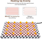 MIXJOY Heated Cat Bed, 11 Adjustable Temperature Cat Heating Pad Indoor - Image 2
