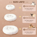 Self Warming Pet Bed, Donut Dog Bed - Image 5
