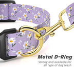 Reflective Dog Collar for Medium Dogs, Cute Flower Theme Adjustable Heavy-Duty - Image 5