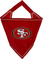Pets First NFL SAN Francisco 49ERS TIE Bandana, Small/Medium. Dog Bandana Scarf by PETSFIRST