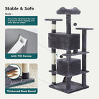 DUMOS 54-inch Indoor Cat Tree Tower –Multi-Level Pet House - Image 6
