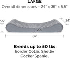 Furhaven Replacement Dog Bed Cover Ultra Plush Faux Fur & Suede Contour Luxe - Image 3
