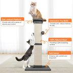 Cat Scratching Post 33 Inch Nature Sisal Scratch Post - Image 4