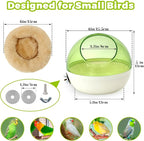 Bird Nest for Cage Bite-Resistant, Washable Clear Observation Small Bird House - Image 5