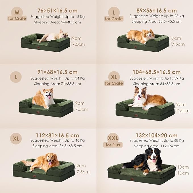 EHEYCIGA Orthopedic Dog Beds for Large Dogs, Waterproof Memory Foam Large Dog - Image 5