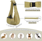 PETLOFT Reversible Dog Cat Sling Carrier, Small Dog Carrier, Adjustable Dog - Image 2