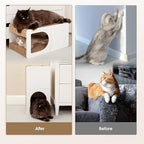 EHEYCIGA Cardboard Cat Scratcher House, 23-Inch Corrugated Cat Scratcher - Image 3