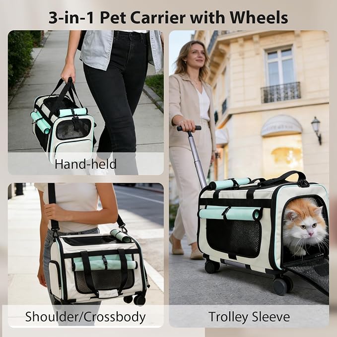 Expandable Pet Carrier with Wheels - Image 3