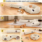 Ownpets 2-in-1 Cat Tunnel, Large Lollipop Shape Cat Tunnel Toy - Image 3
