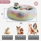 WESTERN HOME WH Calming Dog & Cat Bed, Anti-Anxiety Donut Cuddler Warming Cozy - Image 6