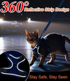 Cat Harness and Leash for Walking Escape Proof Soft Adjustable Cat Leash - Image 6