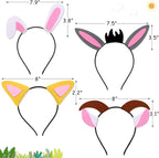 CiyvoLyeen Puppy Dog, Farm Animals Ear Headbands, - Image 4
