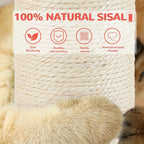 45'' Tall Cat Scratching Post, 3.5Inch Diameter Sisal Rope Scratching Post - Image 4