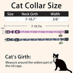 Cat Collar Breakaway, 2 Pack Cotton Cats Collars - Image 4