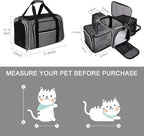 BAGLHER Cat Carrier Bag, Airline Approved Pet Carrier Soft Side Pet Travel 5 - Image 2