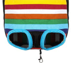 Pet Dog Puppy Cat Carrier Five Holes Backpack Double Shoulder Straps Canvas - Image 4
