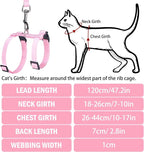 PUPTECK Adjustable Cat Harness and Leash Set Escape Proof Kitten Strap Collar - Image 3
