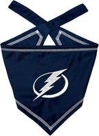 Pets First NHL Tampa Bay Lightning TIE Bandana, Size Large/X-Large. Dog Bandana by PETSFIRST