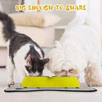 Breling Dog Mat for Food and Water 2 Pieces Bone Shape Non-Slip Pet Feeding Mat - Image 6