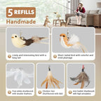 ROSAUI Cat Teaser Wand Toys, Interactive Bird Toys - Image 5