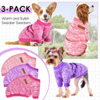 3 Pack Dog Sweaters for Small Dogs Girl Boy Winter Fleece Clothes Warm Soft Dog - Image 6