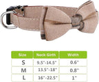 Faleela Soft &Comfy Bowtie Dog Collar, Detachable and Adjustable Bow Tie Collar - Image 5