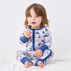 pureborn Baby Infant Boys Girls Sleeper Snug Fit Viscose from Bamboo Pajamas - Image 2