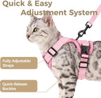 Cat Harness and Leash Set Escape Proof Tactical Large Kitten Harness Emotional - Image 4