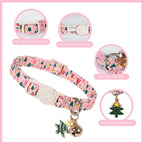 Cat Collar-2Pack Autumn Orange Plaid Kitten Collars-Halloween Plaid Breakaway - Image 3