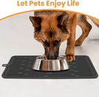 Ptlom Pet Placemat for Dog and Cat, Mat for Prevent Food and Water Overflow - Image 3