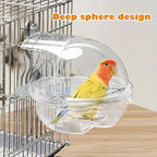 kathson Bird Bath Box for Cage Parakeet Bath Tub Parrot Hanging Bathtub Cube - Image 3